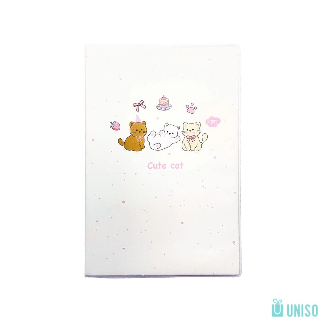 Caderno Com Capa Protetora Cute Cat A5 - UNISO - 1