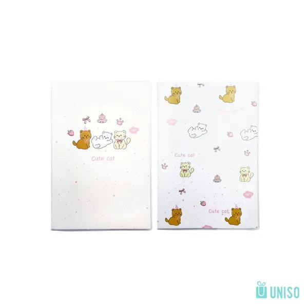 Caderno Com Capa Protetora Cute Cat A5 - UNISO - imagem 1