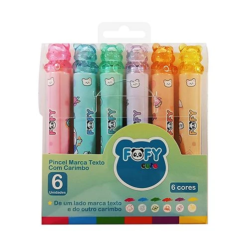 Pincel Marca Texto Com Carimbo - FOFY - 1