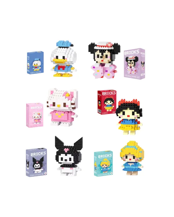 Blocos de Montar Personagens – Mini Bricks - imagem 1