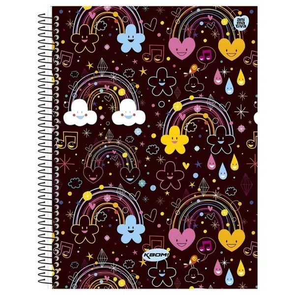 Caderno KBOM 1/4 Capa Dura 96 Folhas – ANIMATIVA - imagem 4