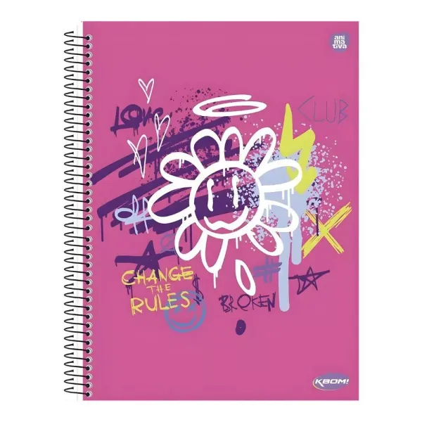 Caderno KBOM 1/4 Capa Dura 96 Folhas – ANIMATIVA - imagem 5