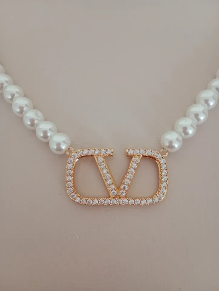 Conjunto VP Brinco e Colar Pérolas e Zircônia  - 3