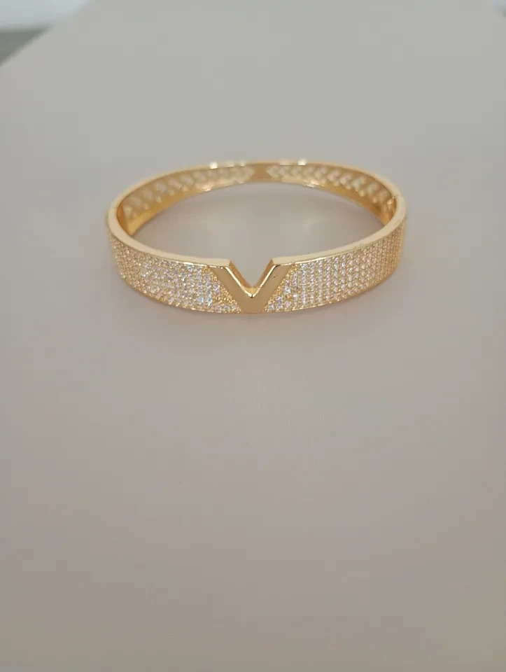 Bracelete VP Dourado com Zircônia - 2