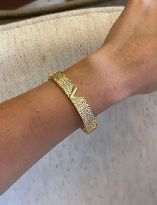 Bracelete VP Dourado com Zircônia - 3