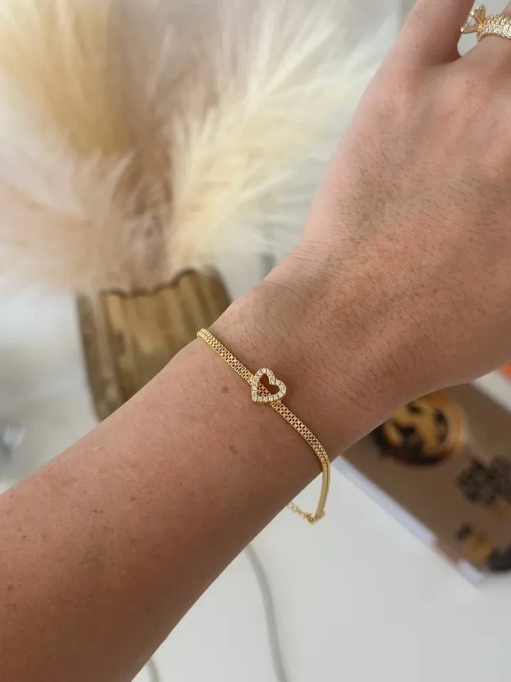 Pulseira VP Coração com Zircônia  - 2
