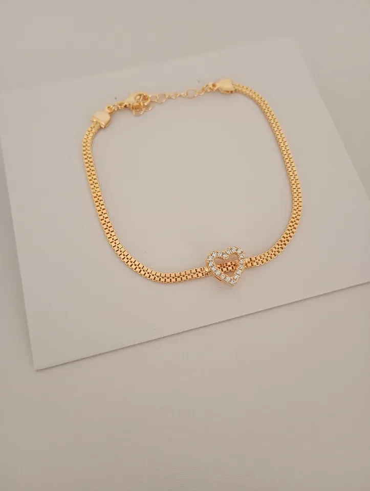 Pulseira VP Coração com Zircônia  - 1