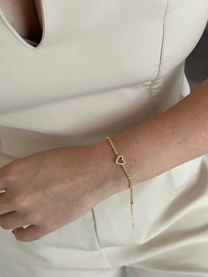 Pulseira VP Coração com Zircônia  - 3