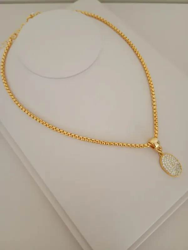 Colar VP Pingente com Zircônia 
