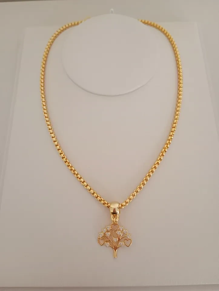 Colar VP Árvore Coração com Zircônia  - 2