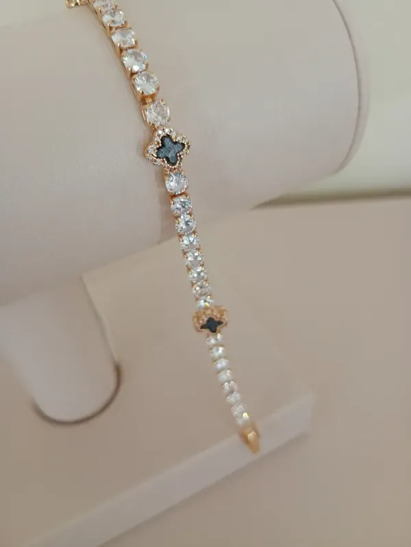 Pulseira VP Cravejada com Zircônia Preta