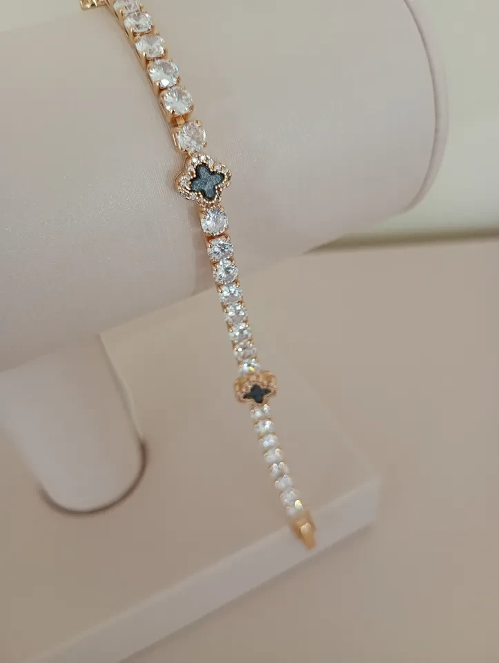 Pulseira VP Cravejada com Zircônia Preta - 1