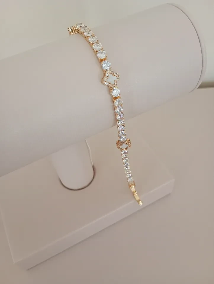 Pulseira VP Cravejada com Zircônia Branco  - 1