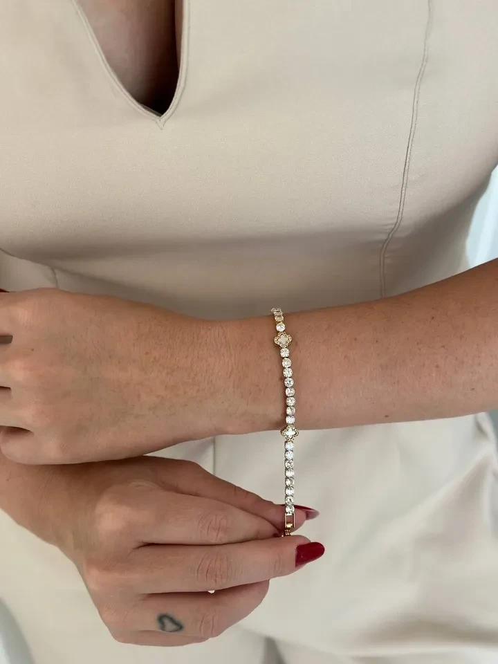 Pulseira VP Cravejada com Zircônia Branco  - 2