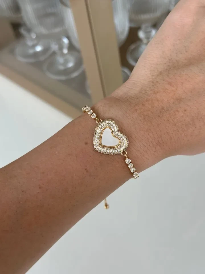 Pulseira VP Coração Cravejada com Zircônia  - 2