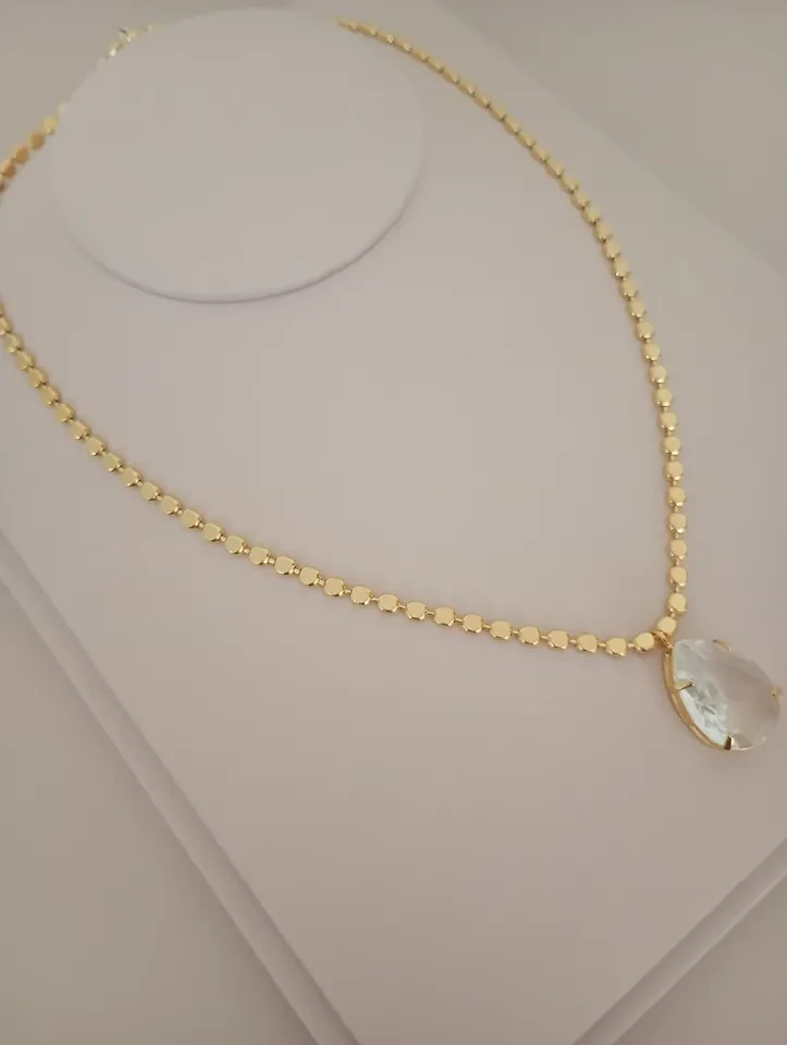 Colar VP Gota Zircônia Cristal - 2