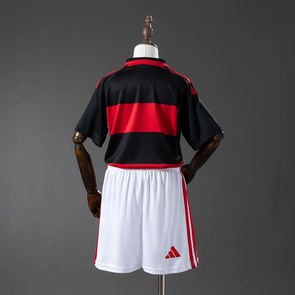 Kit Infantil Flamengo I 26/27 - Adidas - Preto e vermelho - 2