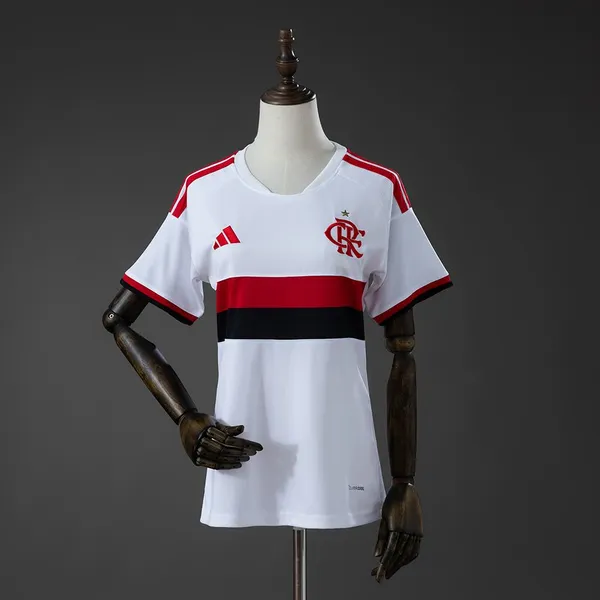 Camisa Flamengo II 26/27 - Torcedor Adidas Feminina - Branca 