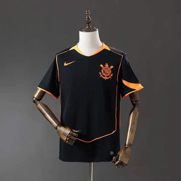 Camisa Corinthians III 25/26 - Torcedor Nike Masculina - Preta e laranja