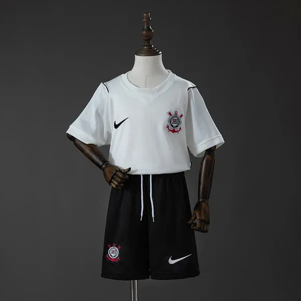 Kit Infantil Corinthians I 26/27 - Nike - Preto e branco