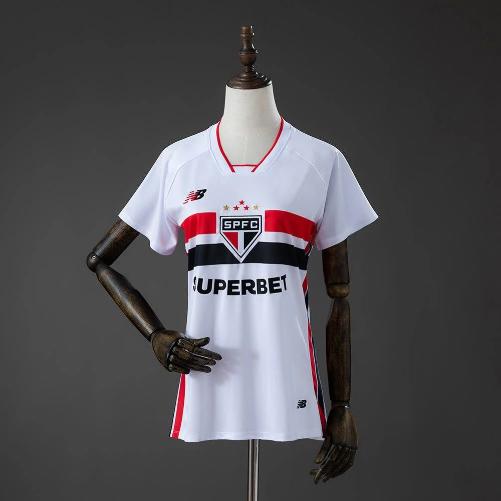 Camisa São Paulo I 26/27 - Torcedor New Balance Feminina - Branca - 1