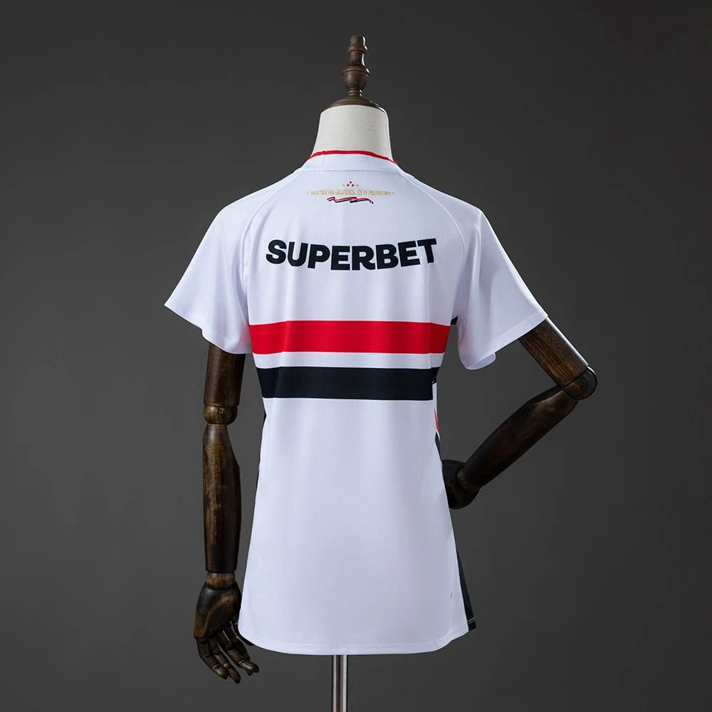 Camisa São Paulo I 26/27 - Torcedor New Balance Feminina - Branca - 2