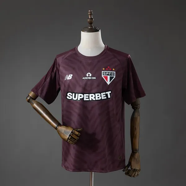 Camisa São Paulo Goleiro 26/27 - Torcedor New Balance Masculina - Vinho