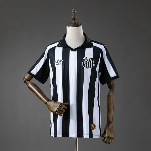 Camisa Santos II 26/27 - Torcedor Umbro Masculina - Branca e Preta