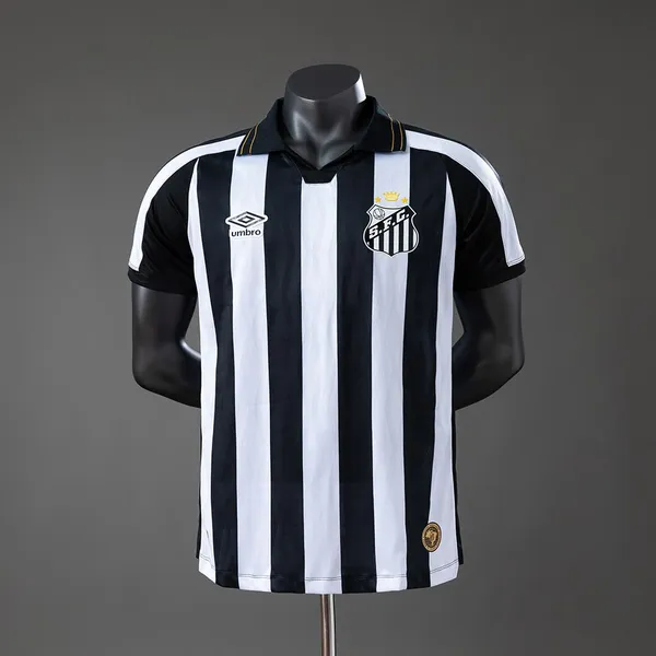 Camisa Santos II 26/27 - Jogador Umbro Masculina - Branca e Preta