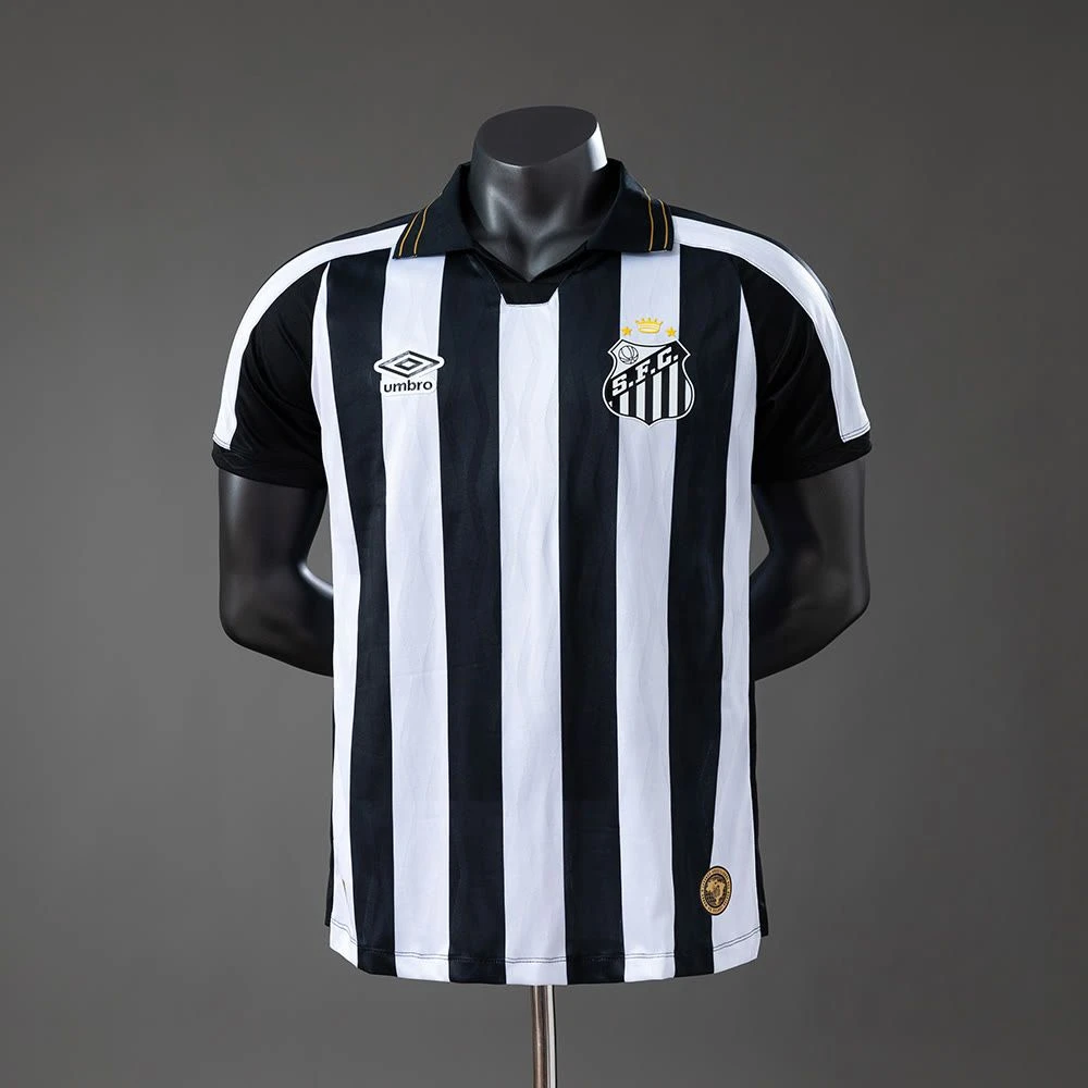 Camisa Santos II 26/27 - Jogador Umbro Masculina - Branca e Preta - 1
