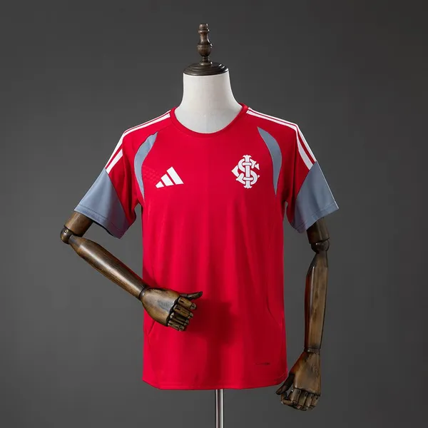 Camisa Internacional Treino 26/27 - Torcedor Adidas Masculina - Vermelha e cinza
