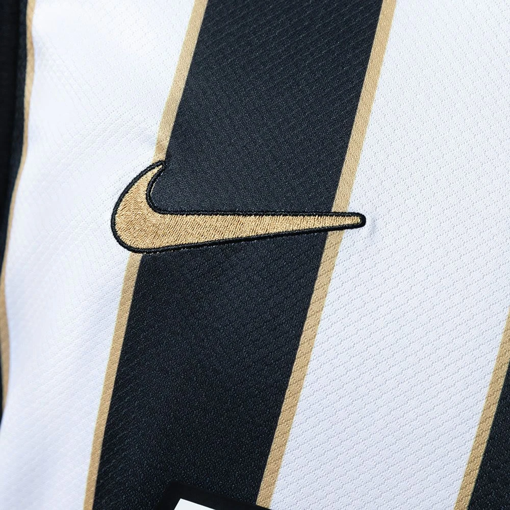 Camisa Atlético Mineiro I 26/27 - Torcedor Nike Masculina - Preta e branca com listras douradas  - 4