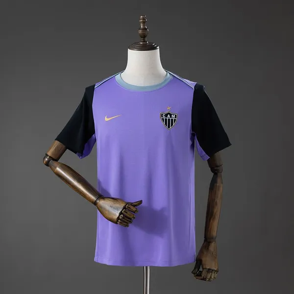 Camisa Atlético Mineiro Treino 26/27 - Torcedor Nike Masculina - Roxa e preta