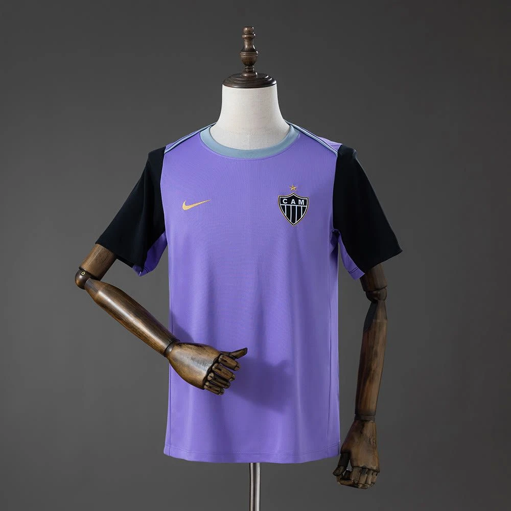 Camisa Atlético Mineiro Treino 26/27 - Torcedor Nike Masculina - Roxa e preta - 1