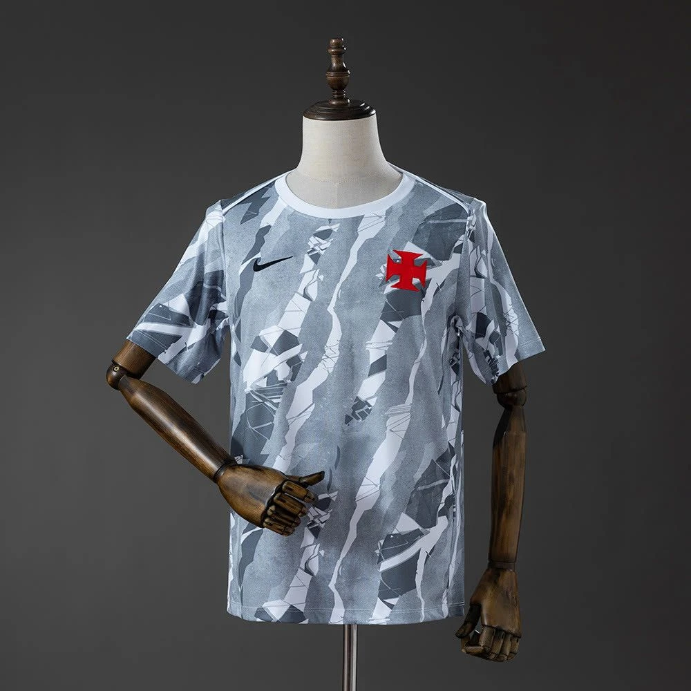 Camisa Vasco da Gama Pré-jogo 26/27 - Torcedor Nike Masculina - Cinza - 1