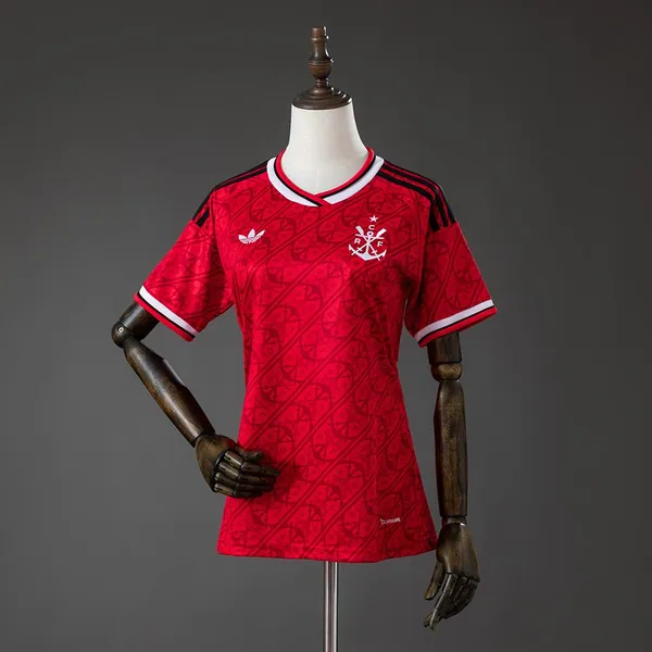 Camisa Flamengo III 26/27 - Torcedor Adidas Feminina - Vermelha