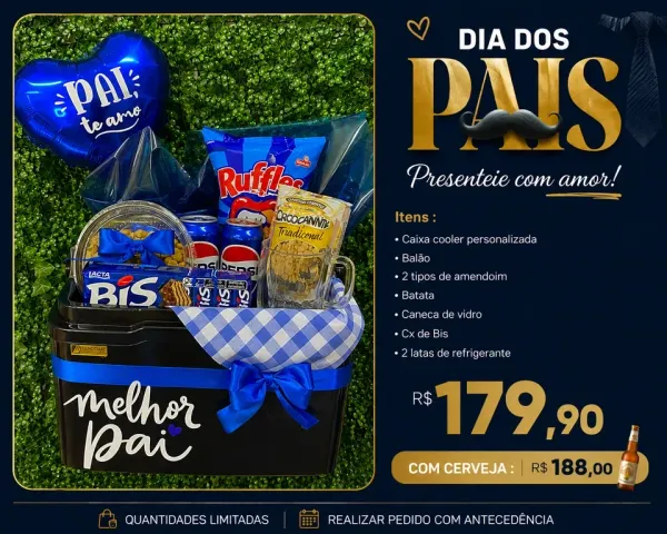Cesta cooler dia dos pais 