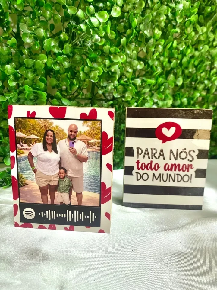 FOTO POLAROID DE MESA COM QR CODE SPOTIFY - 3