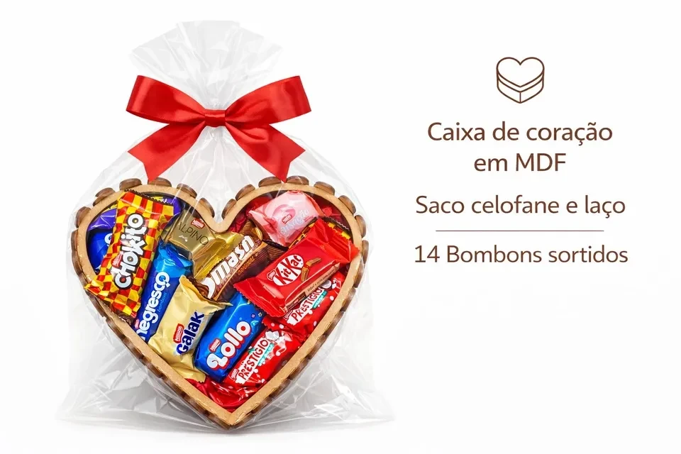 Cesta coração Tam P  - 2