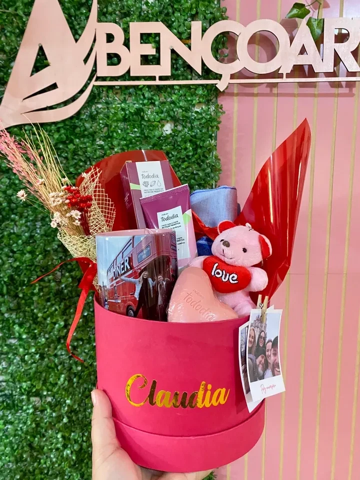 Box luxo personalizada com creme e sabonete natura - 1