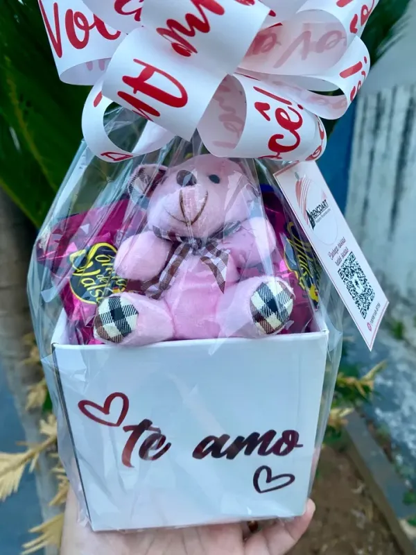 Cesta mimo com ursinho 