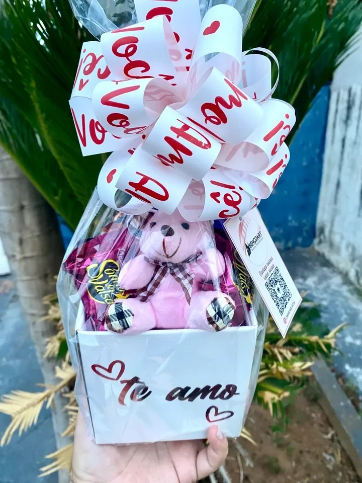 Cesta mimo com ursinho  - 3