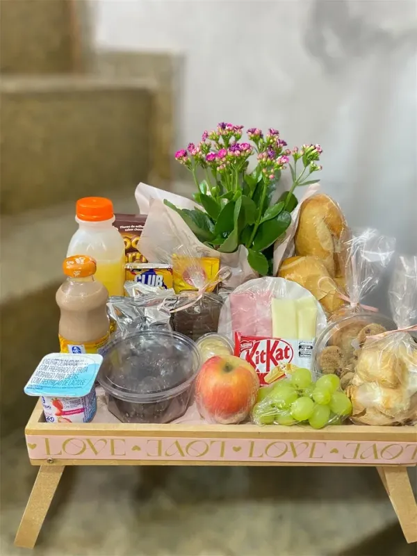 Cesta café da manhã na cama 
