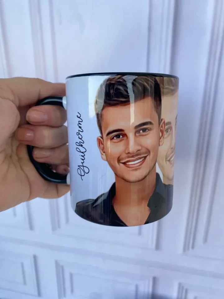 Caneca colorida personalizada  - 2