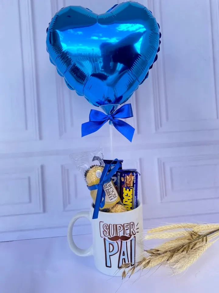 Caneca com balão personalizado Super pai  - 3