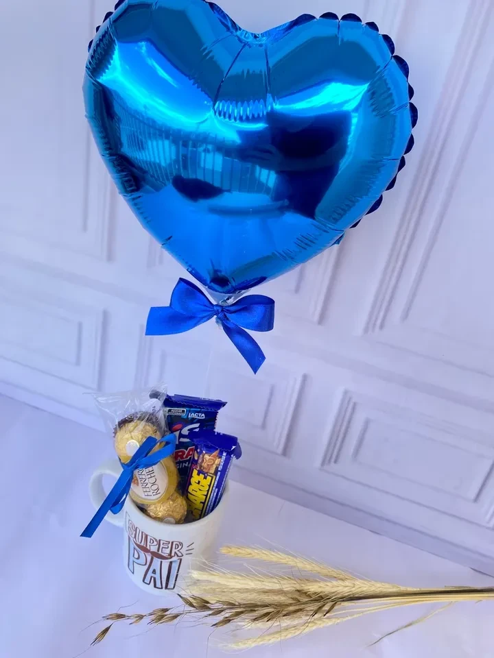 Caneca com balão personalizado Super pai  - 2