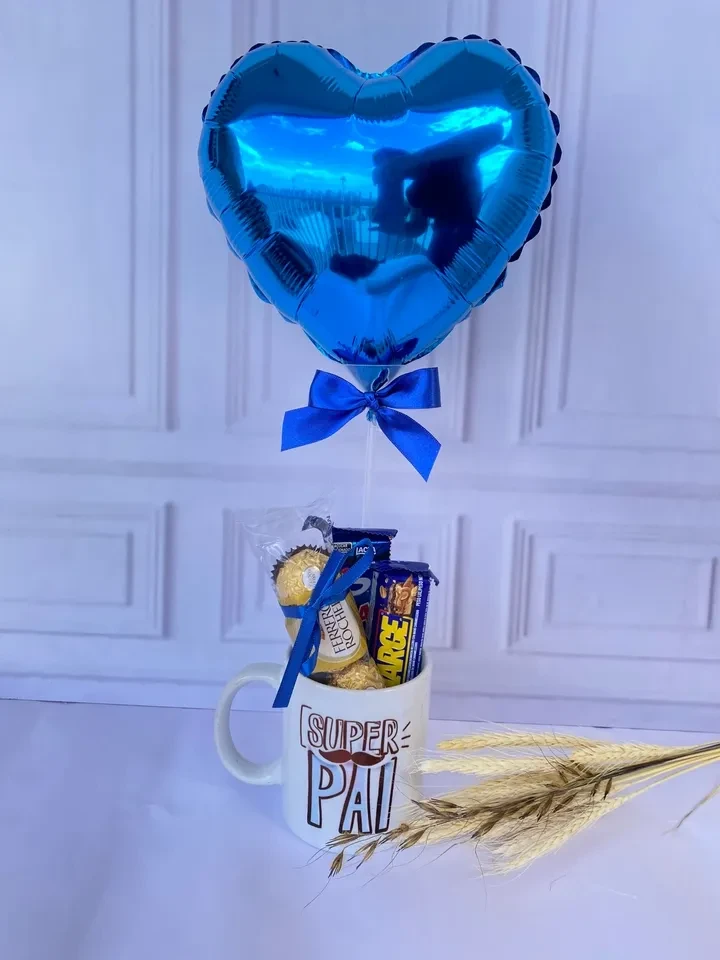 Caneca com balão personalizado Super pai  - 4