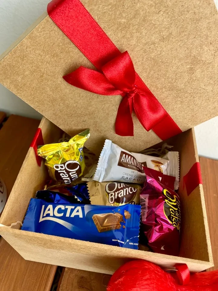 Cesta Box mdf decorada com caneca tematica  - 2