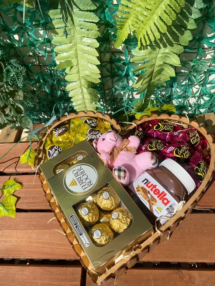 cesta coração Ferrero  - 2