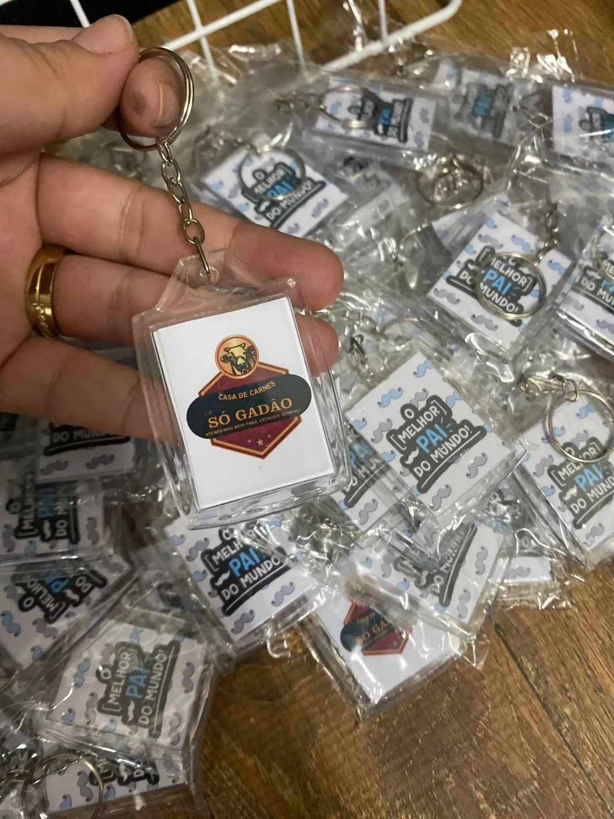 Chaveiro acrilico personalizado para empresas, logo, foto , mensagem - 2